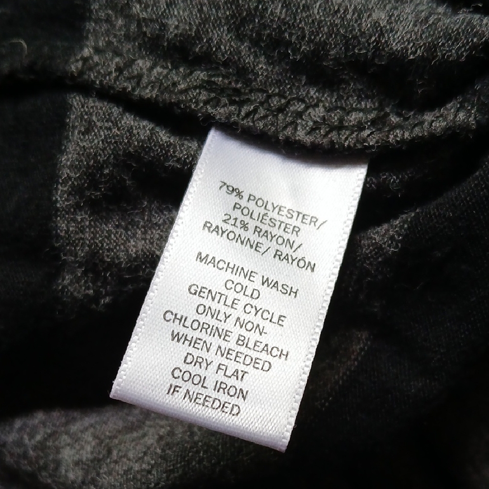 LOFT Black and Gray Tunic with Bateau Neckline - Picture 10 of 10